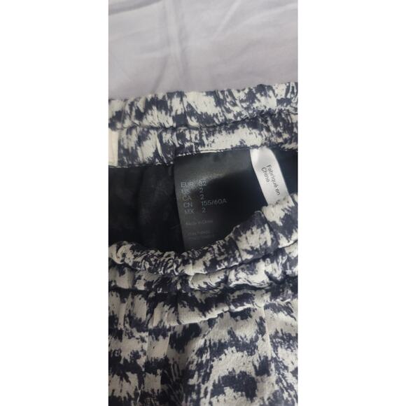 EUC ISABEL MARANT POUR H&M 100% PURE SILK Women's Dress Printed Pants US 2 - Picture 3 of 4